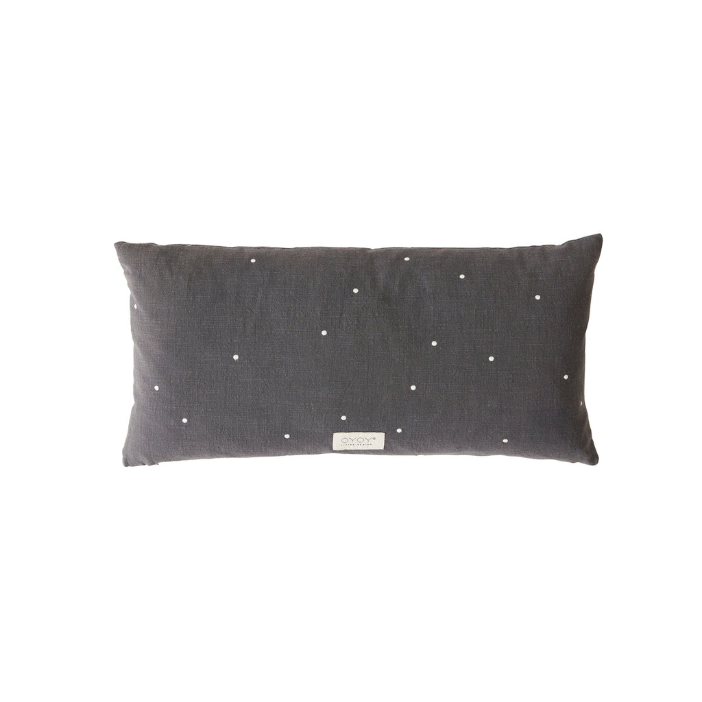 kyoto dot cushion long anthracite by oyoy l300287 1