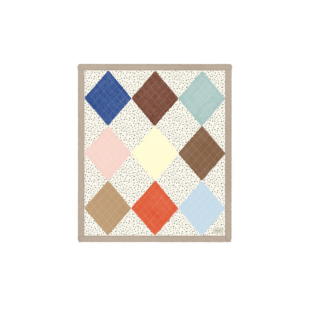 quilted aya wall rug small multi by oyoy l300293 1
