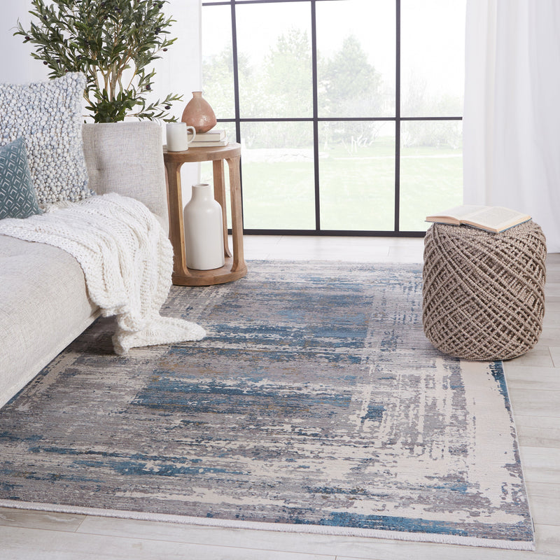 Rialto Abstract Blue & Grey Rug by Jaipur Living