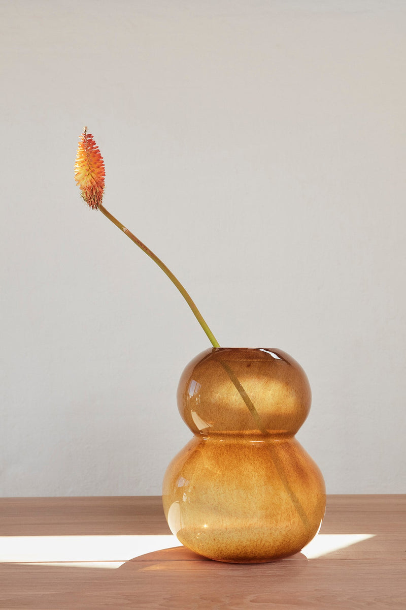 lasi vase large amber by oyoy l300215 5
