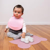 catchie bib dusty rose powder pink by we might be tiny 5