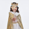 gold sparkle cape costume by meri meri mm 209008 5
