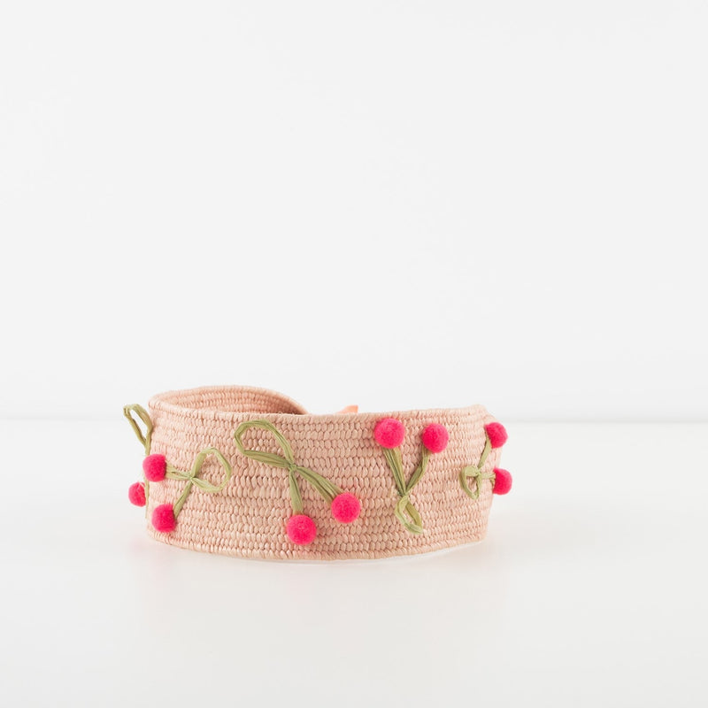 raffia headband cherries by meri meri mm 223164 4
