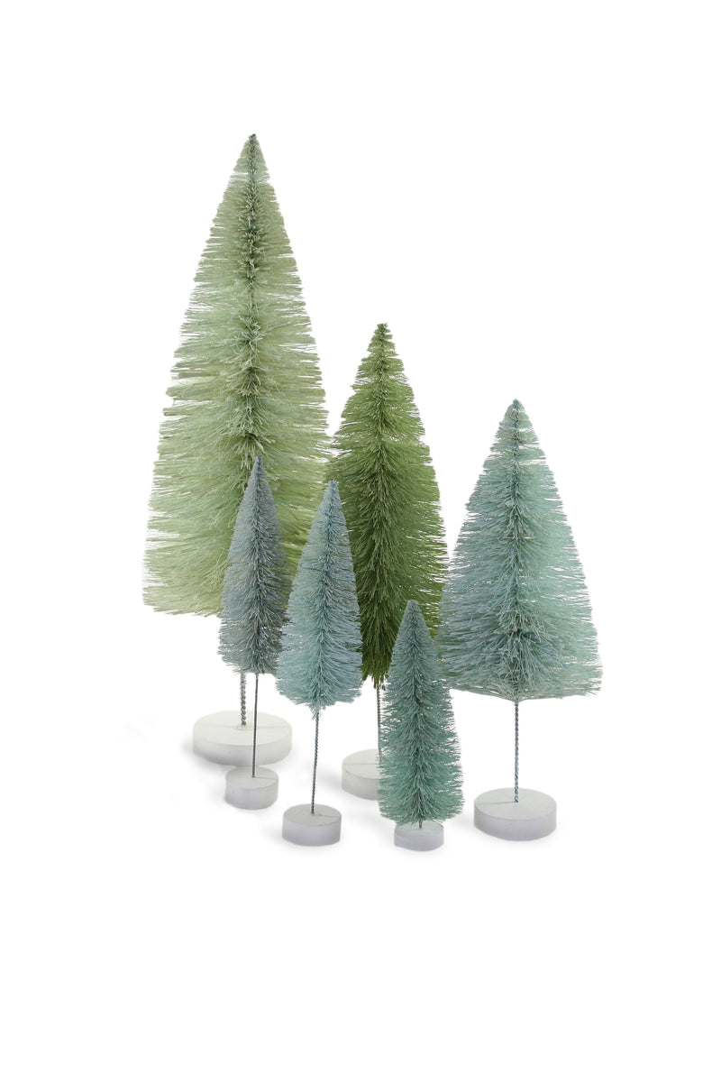 rainbow trees set of 6 in various colors 3