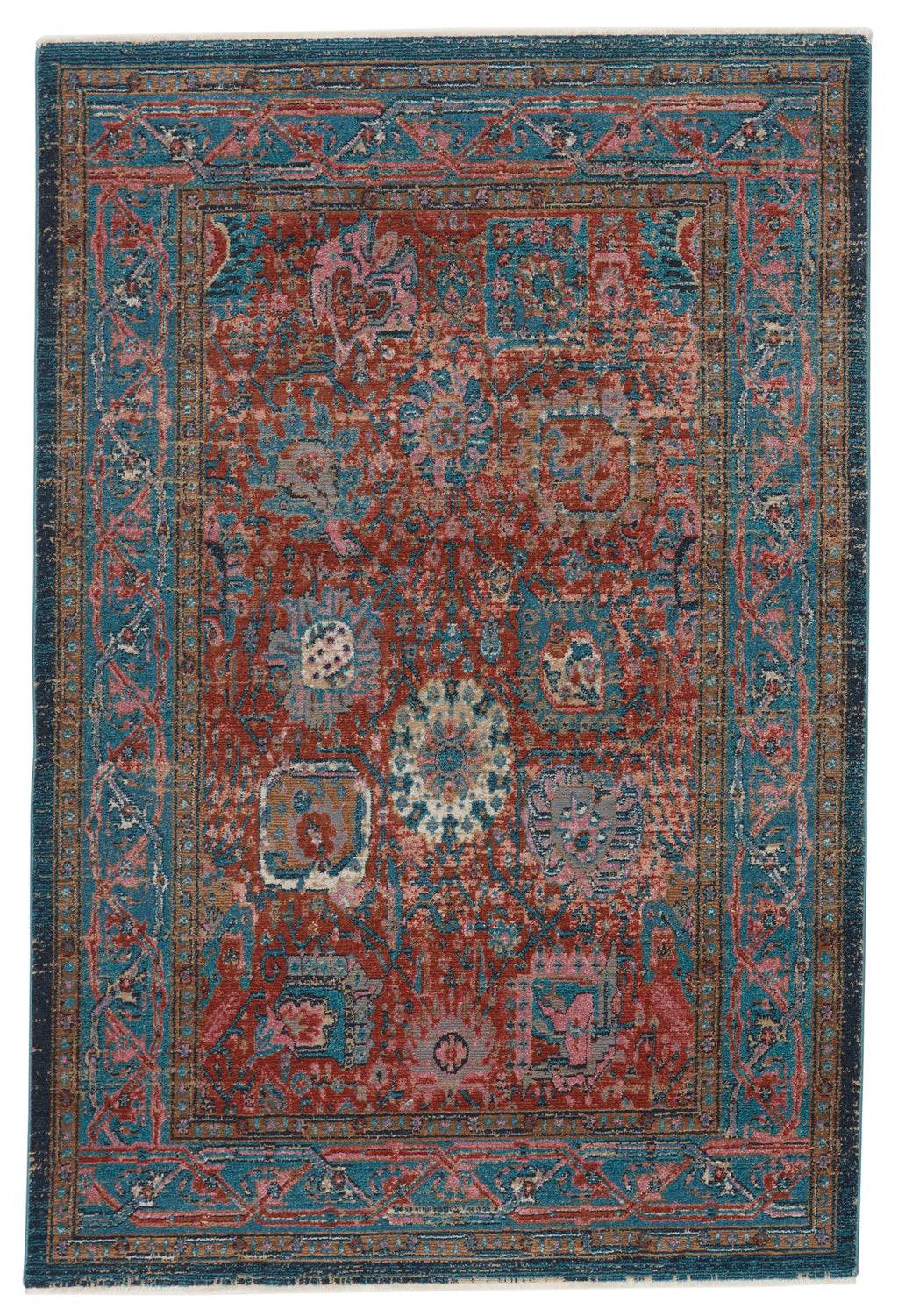 romilly oriental rust teal area rug by jaipur living 1