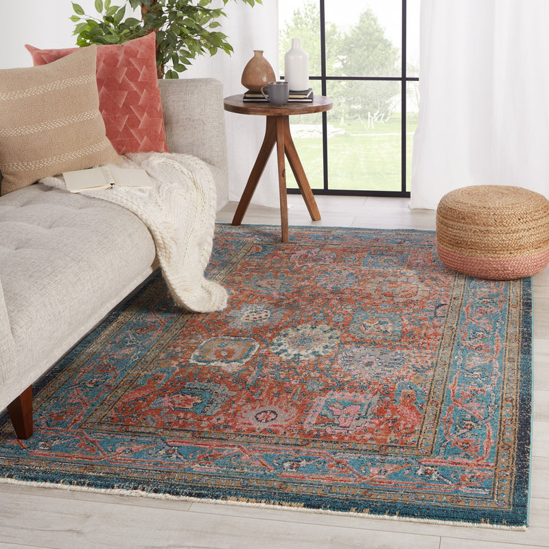 romilly oriental rust teal area rug by jaipur living 5