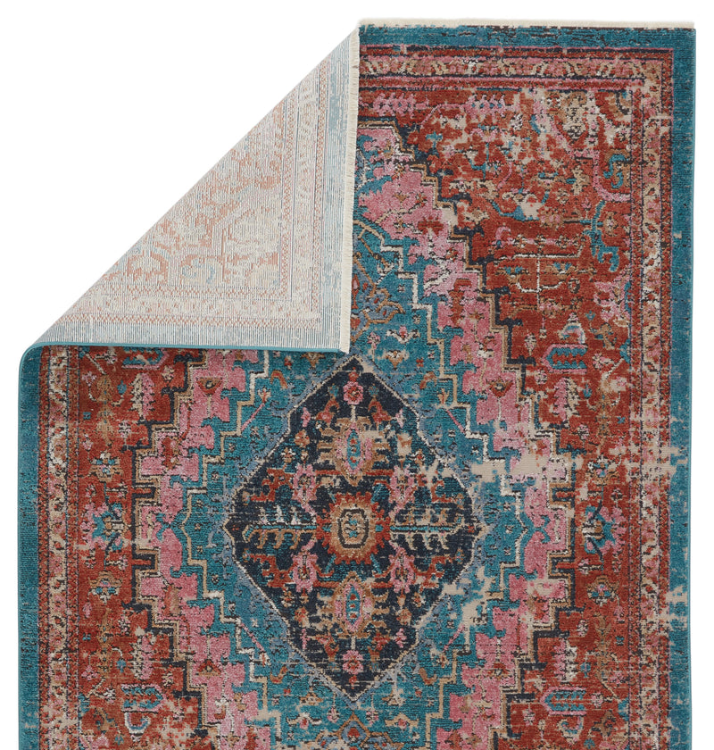 marielle medallion rust teal area rug by jaipur living 3