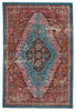 marielle medallion rust teal area rug by jaipur living 1