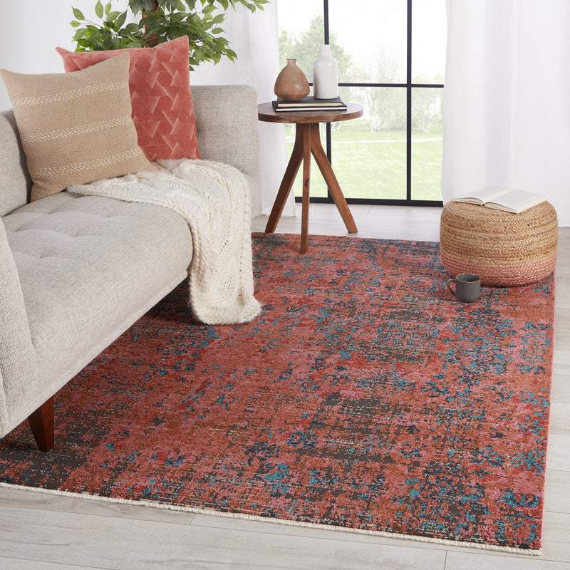 ezlyn abstract red teal area rug by jaipur living 5