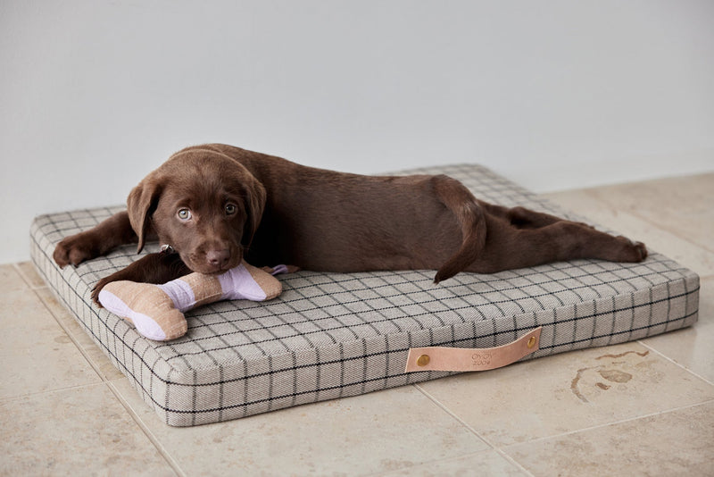 milo grid dog cushion 12