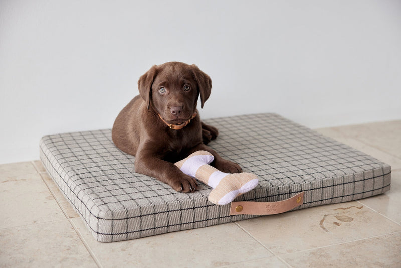 milo grid dog cushion 13