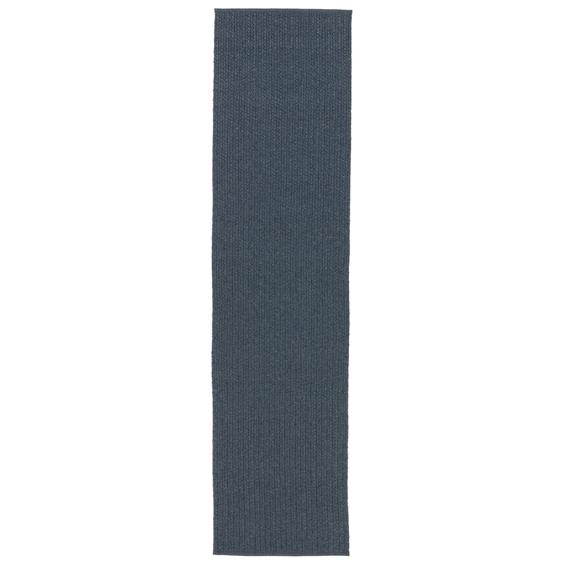 Iver Indoor/ Outdoor Solid Blue & Gray Area Rug