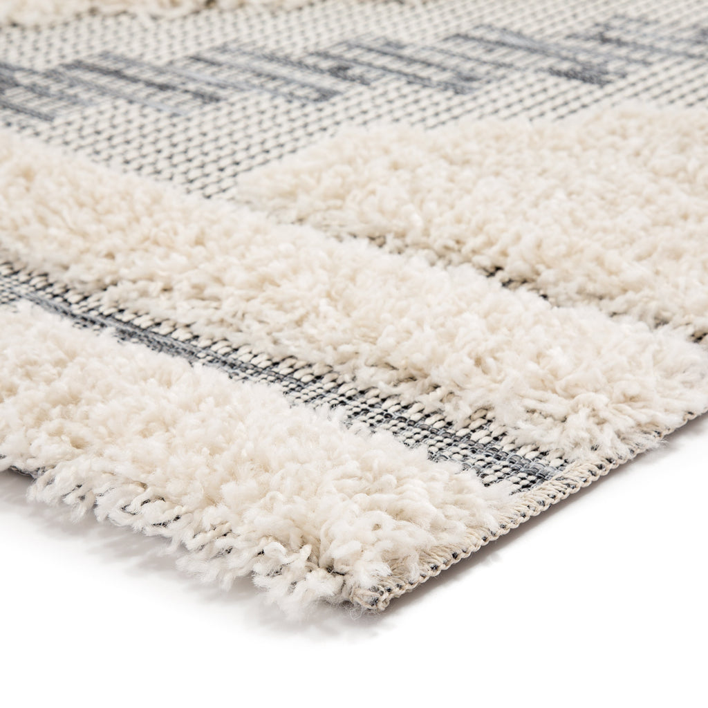 sani indoor outdoor geometric gray cream rug design by jaipur 2