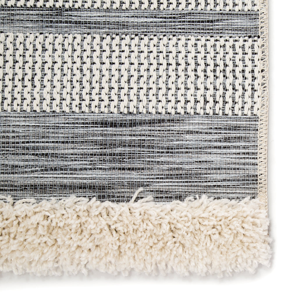 hanai indoor outdoor tribal gray cream rug design by jaipur 2