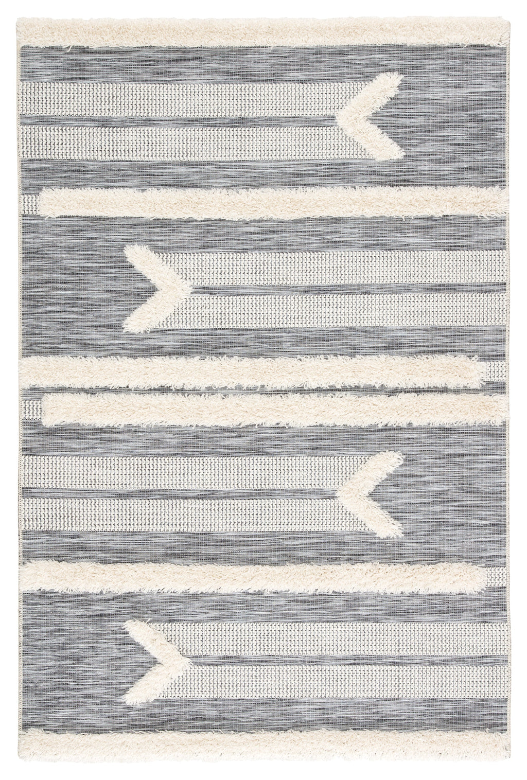 hanai indoor outdoor tribal gray cream rug design by jaipur 1