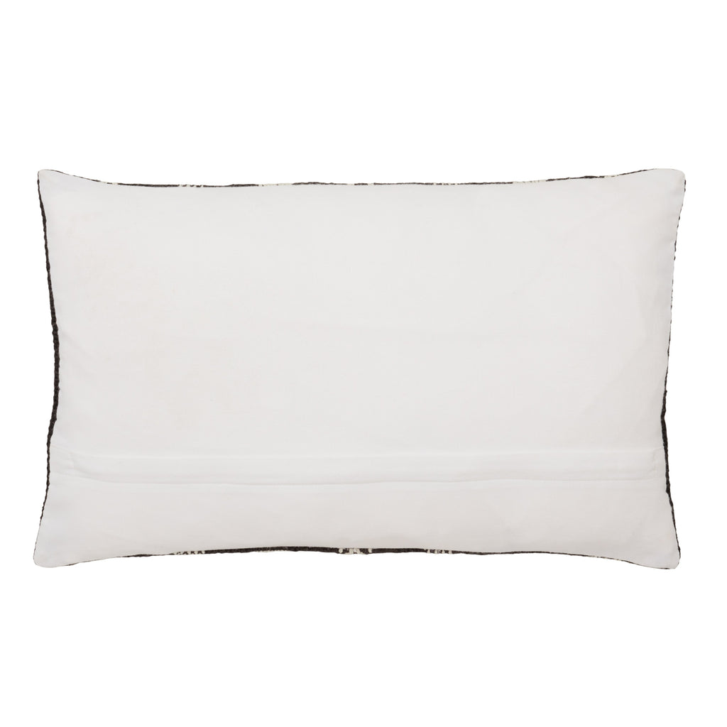 Pampas Papyrus Indoor/Outdoor Blue & Ivory Pillow 2