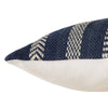 Pampas Papyrus Indoor/Outdoor Blue & Ivory Pillow 3