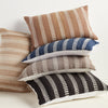 Pampas Papyrus Indoor/Outdoor Blue & Ivory Pillow 5