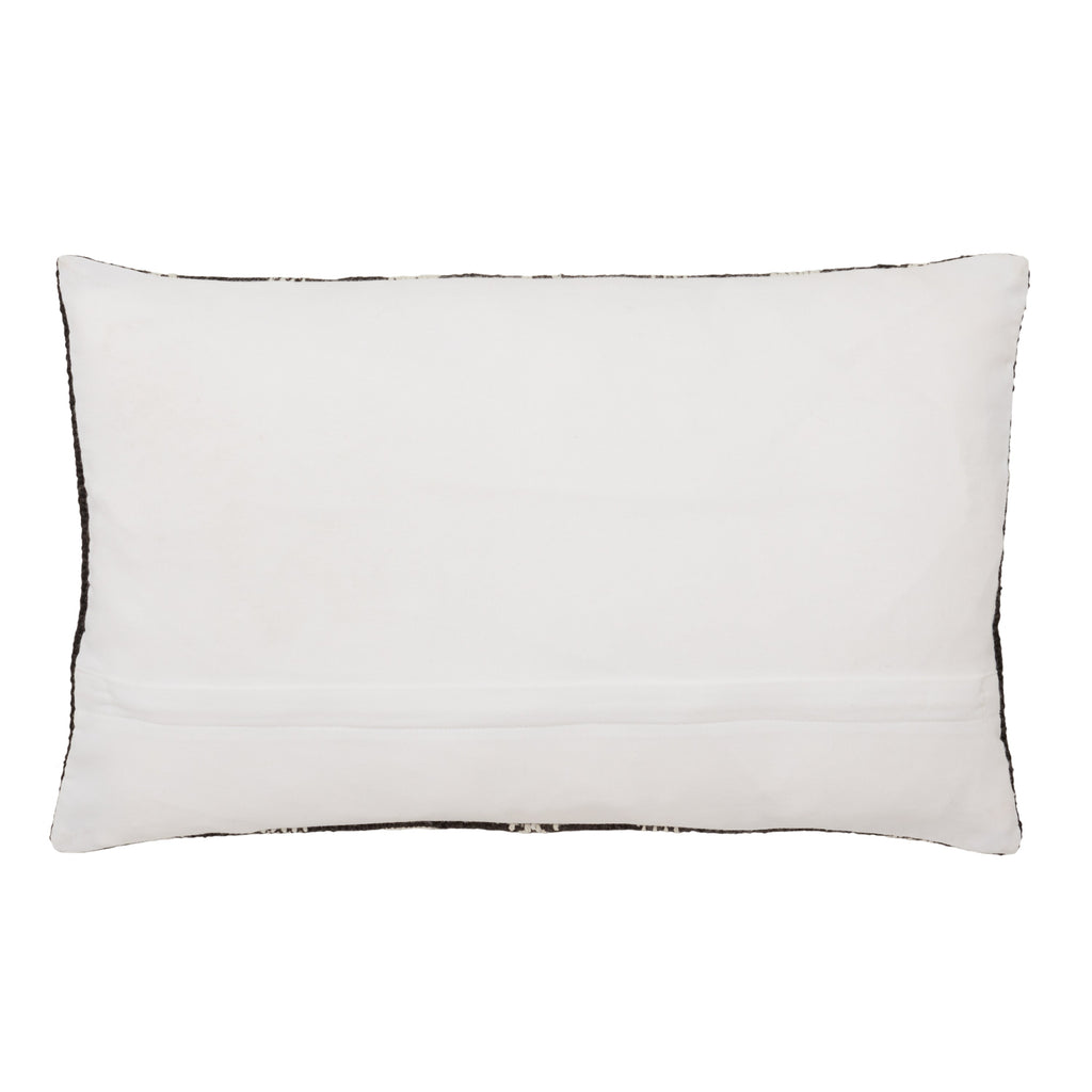 Pampas Papyrus Indoor/Outdoor Black & Ivory Pillow 2