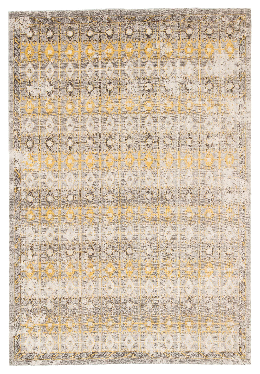 giralda indoor outdoor trellis light gray yellow rug design by jaipur 1
