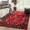 paloma indoor outdoor tribal red black rug design by jaipur 7