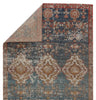 Freemond Indoor/Outdoor Medallion Rug in Blue & Red by Jaipur Living