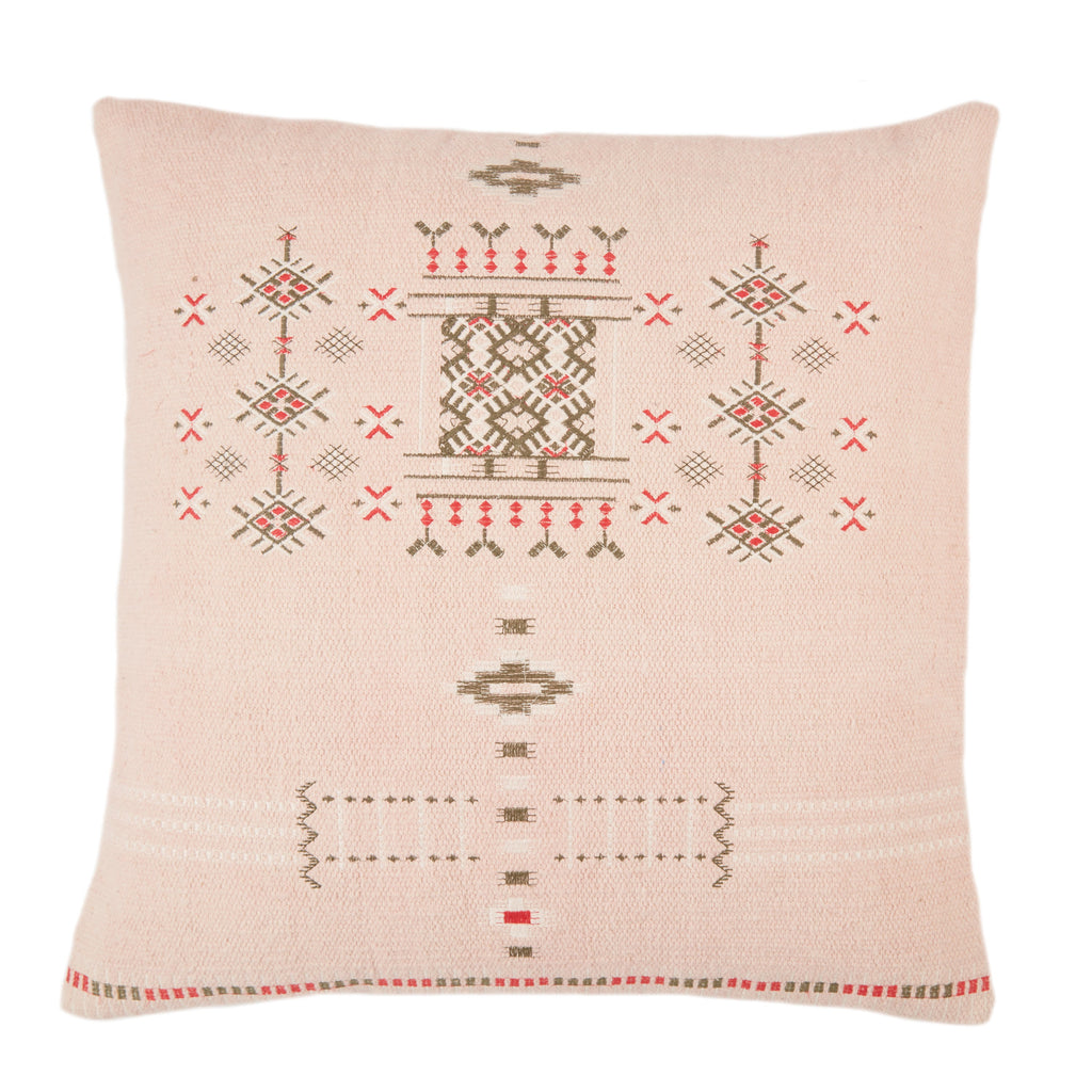 Maram Tribal Pillow in Blush by Jaipur Living