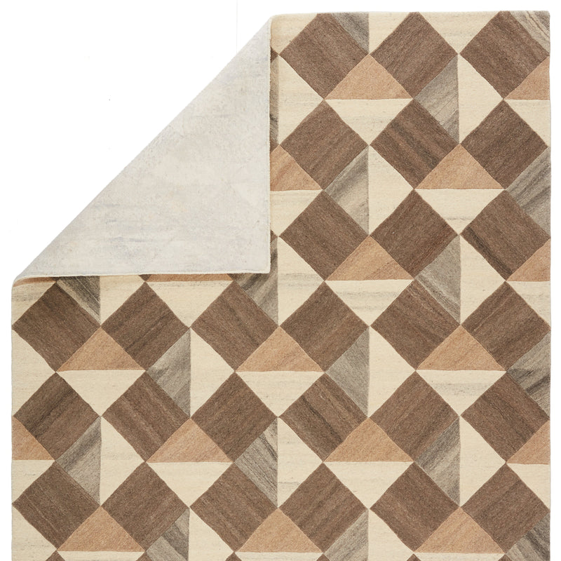 paris handmade geometric brown cream rug by jaipur living 3