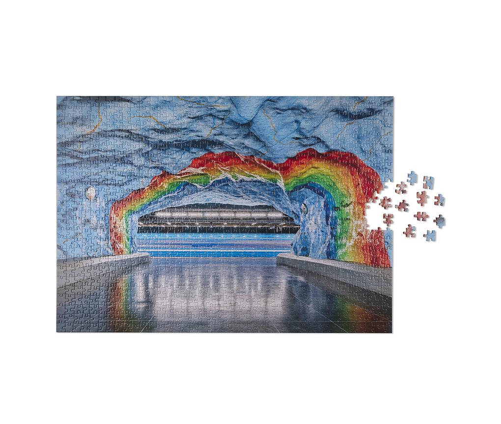 puzzle subway art rainbow 2