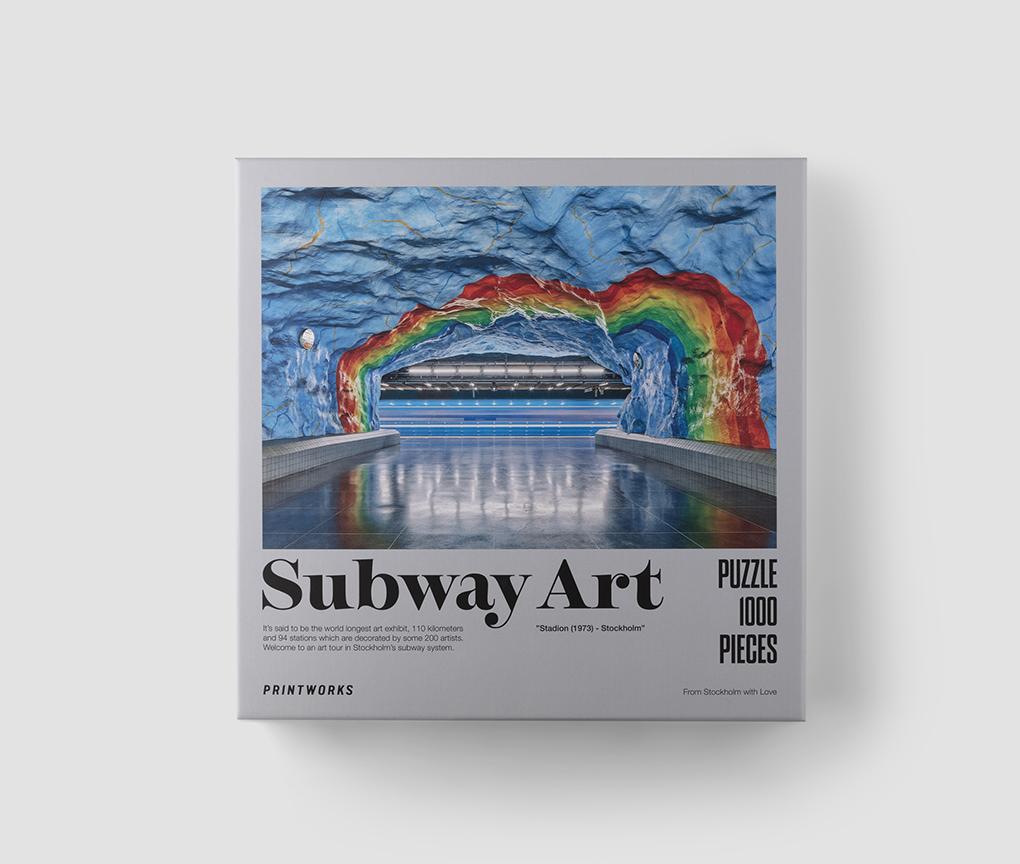 puzzle subway art rainbow 1