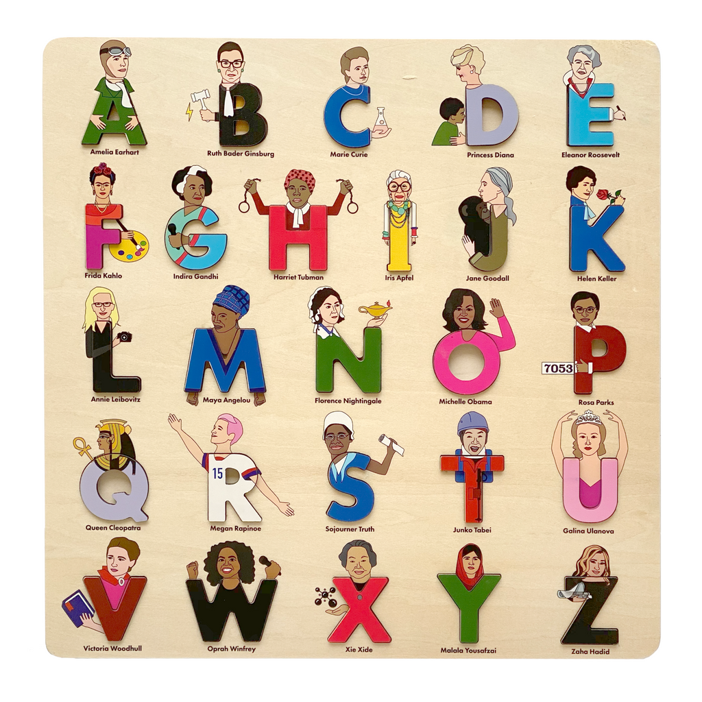 lady legends wooden alphabet puzzle 1