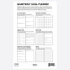 quarterly goal planner in yellow 2