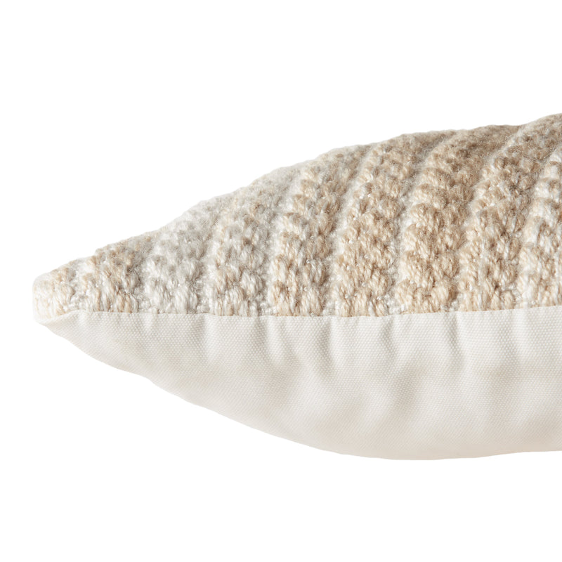 Reed Austrel Indoor/Outdoor Cream & White Pillow 3