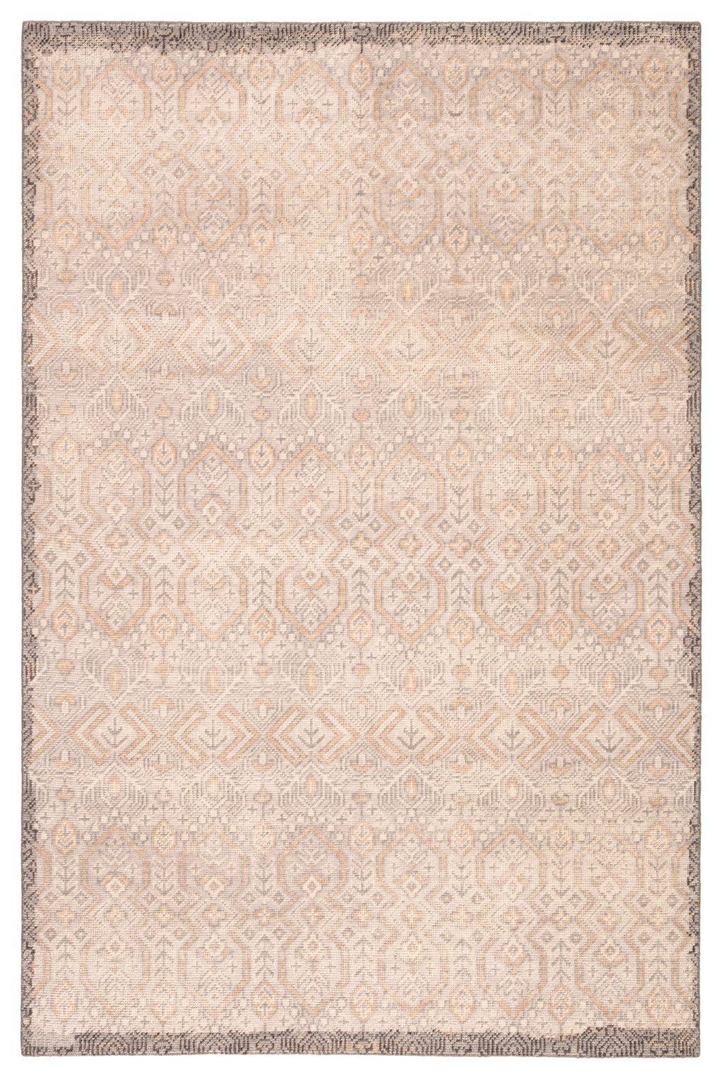 prospect tribal rug in whitecap gray pumice stone design by jaipur 1