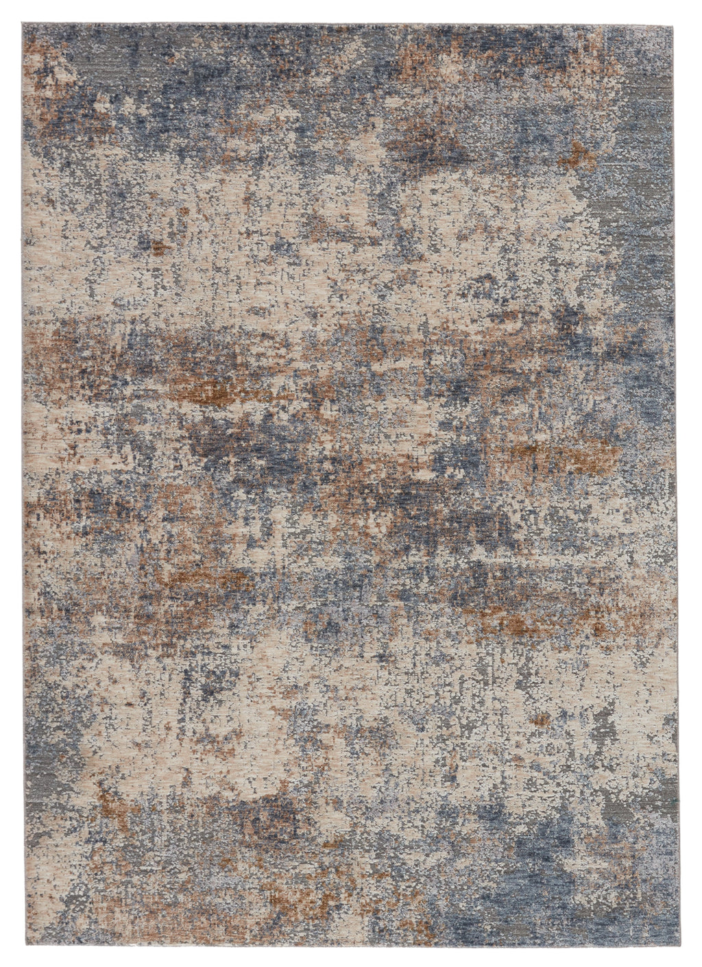Eastvale Abstract Rug in Blue & Tan