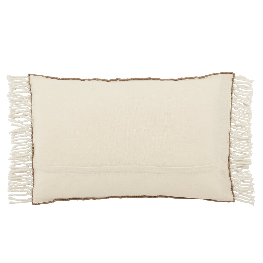 Settia Odessa Indoor/Outdoor Taupe & Ivory Pillow 2