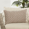 Settia Odessa Indoor/Outdoor Taupe & Ivory Pillow 4