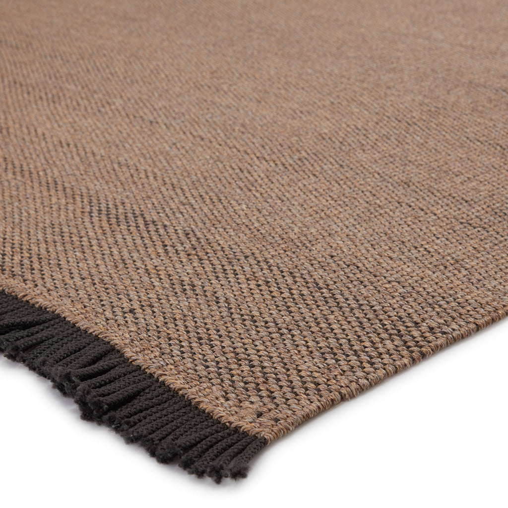savvy handmade indoor outdoor solid tan black area rug by jaipur living 2