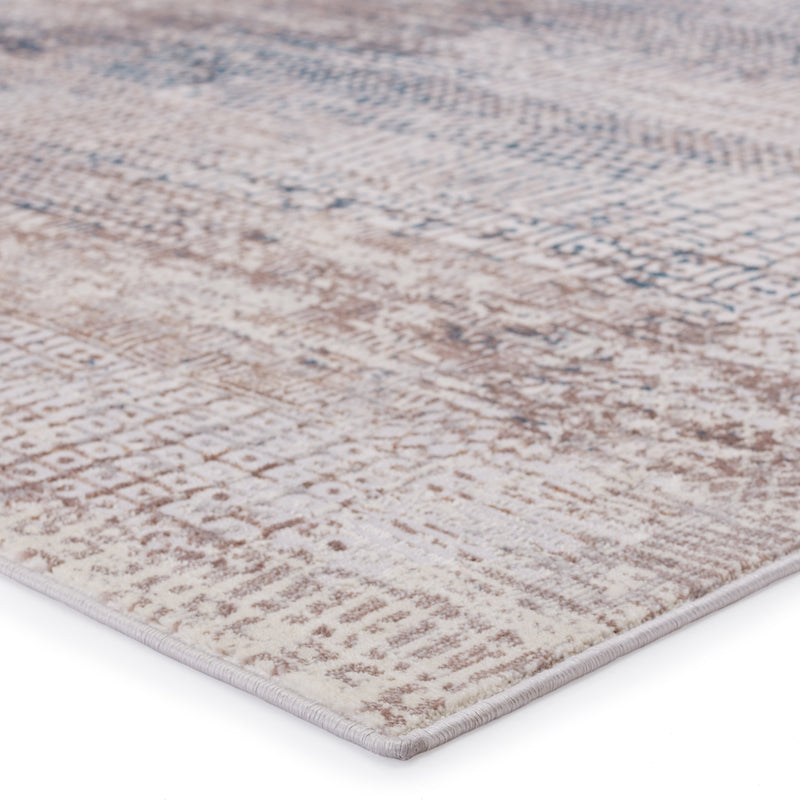 Tolsten Abstract Ivory & Blue Rug by Jaipur Living