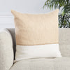Sila Geometric Pillow in Gold & White by Jaipur Living