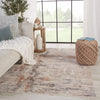 Heath Abstract Rug in Gray & Red by Jaipur Living