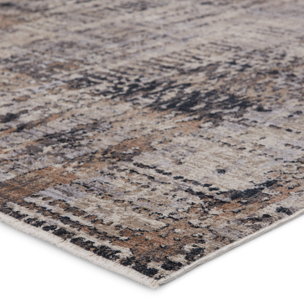 Damek Abstract Rug in Gray & Taupe by Jaipur Living