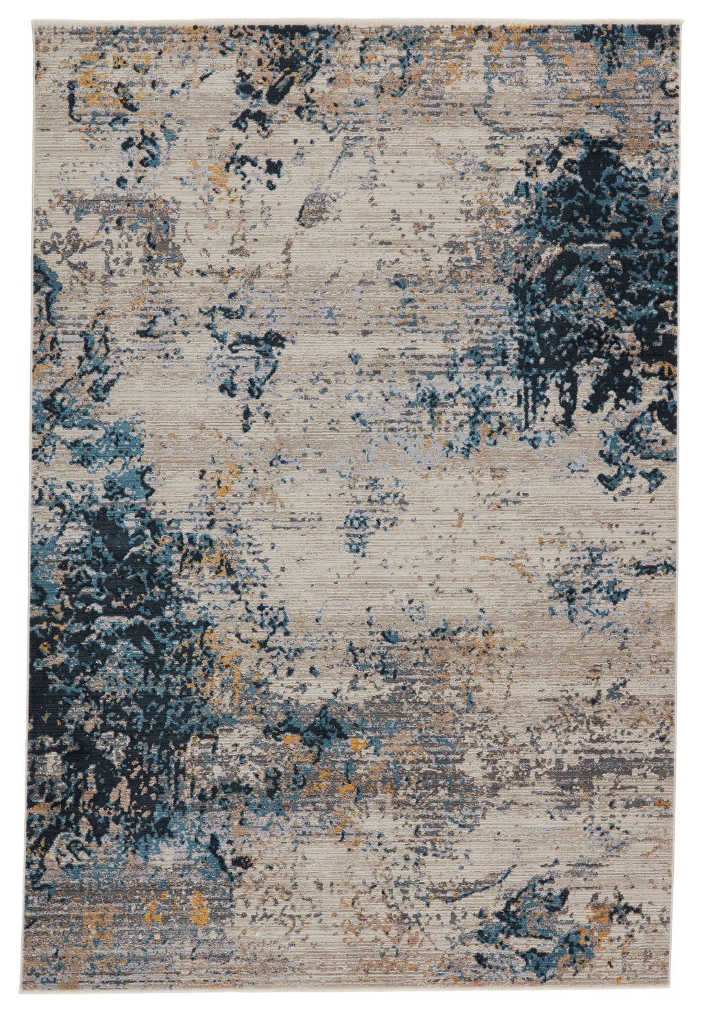 Terrior Abstract Rug in Blue & Gold by Jaipur Living
