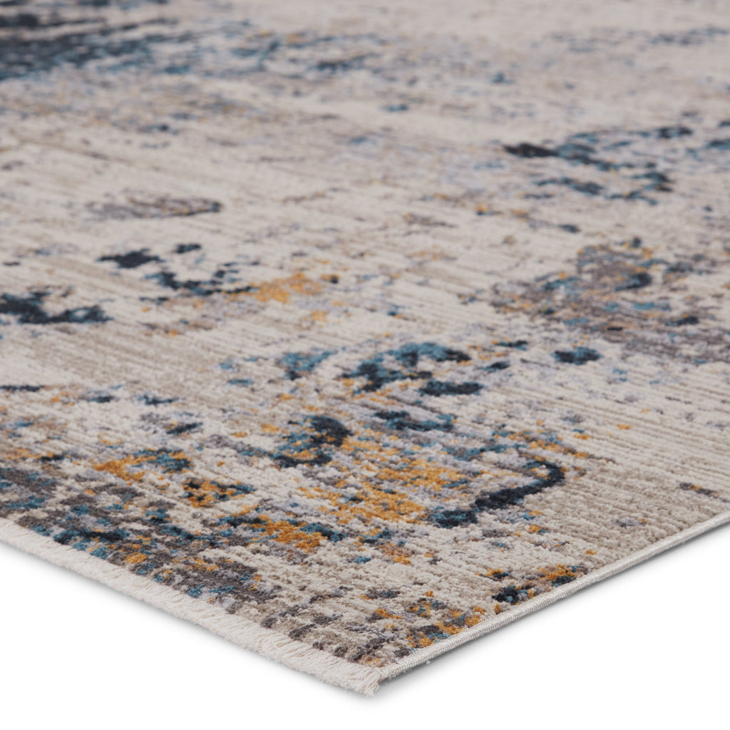 Terrior Abstract Rug in Blue & Gold by Jaipur Living