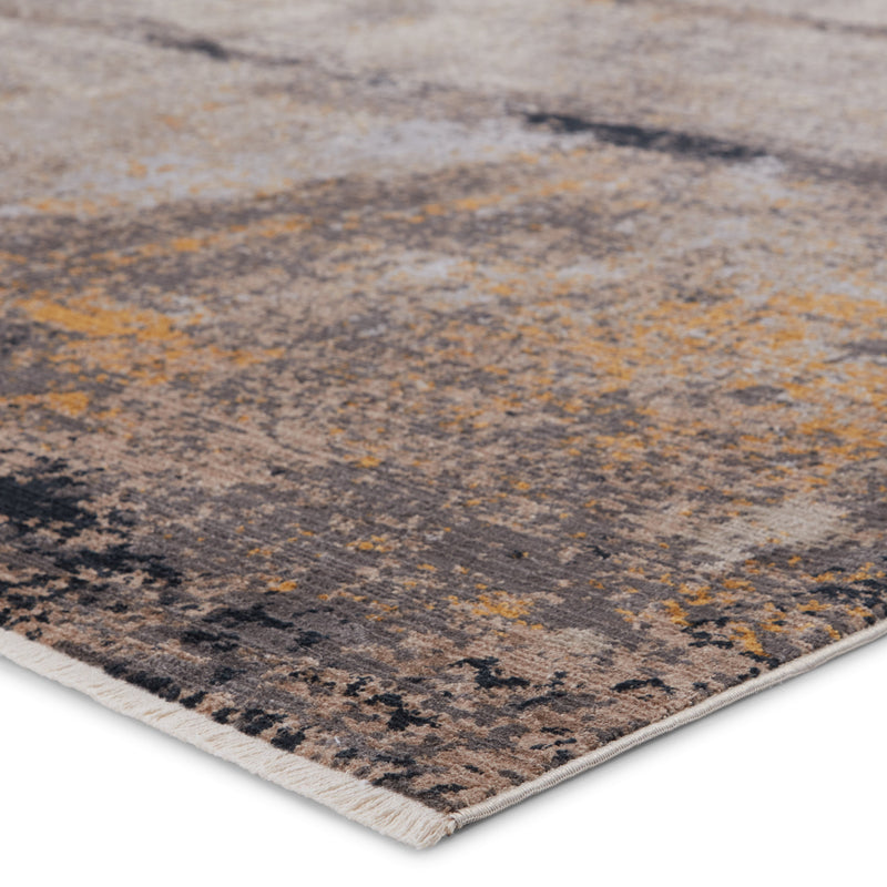 Trevena Abstract Rug in Gray & Gold by Jaipur Living