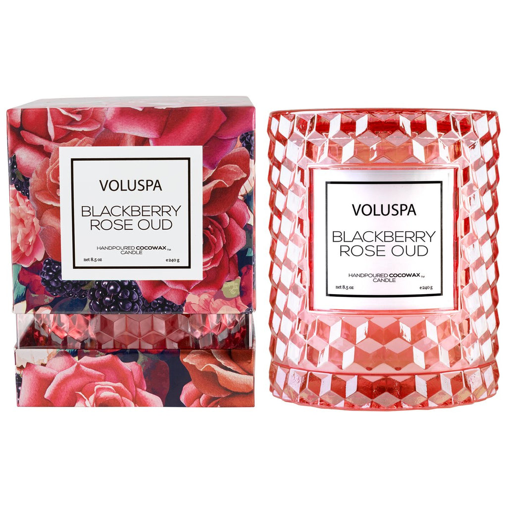 blackberry rose oud cloche candle 2