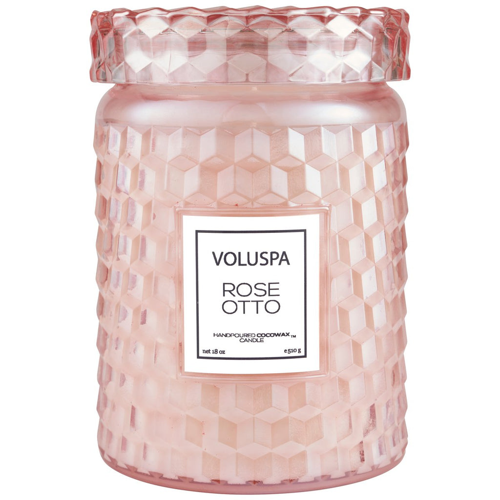 rose otto large jar candle 2
