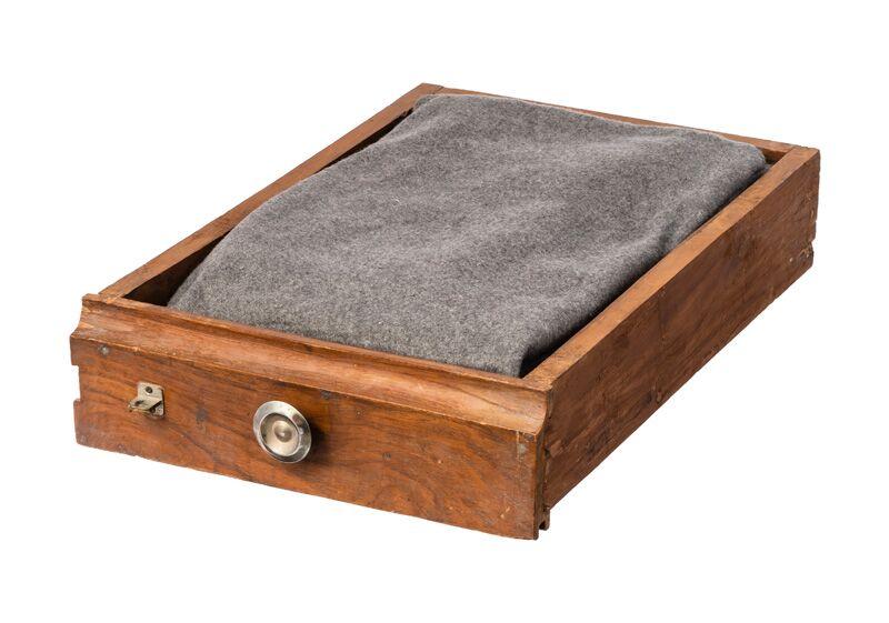 vintage drawer pet bed gray design by puebco 1