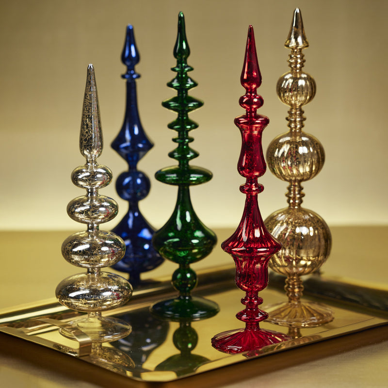 jewel glass christmas tabletop finial by zodax ch 6544 5