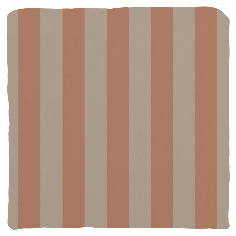 Peach Stripe Throw Pillow